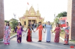 Ban Nữ công Nhà trường tham quan học tập tại Làng văn hóa các dân tộc Việt Nam