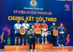 Đoàn thể thao Nhà trường tham dự vòng chung kết Hội thao chào mừng kỷ niệm 65 năm ngày thành lập Công đoàn Y tế Việt Nam